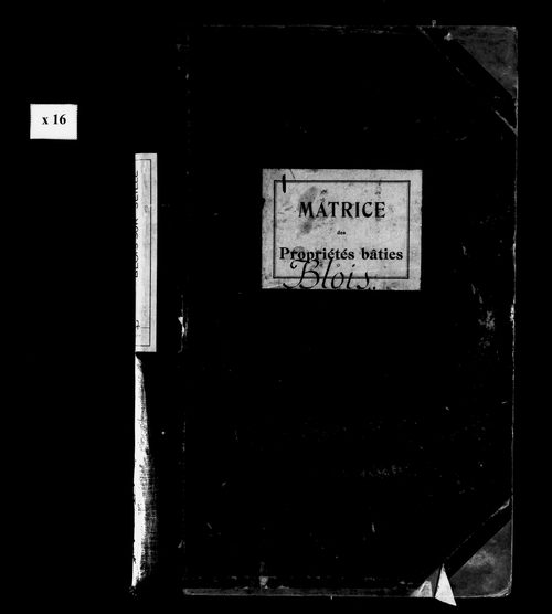 Matrice des propriétés bâties.