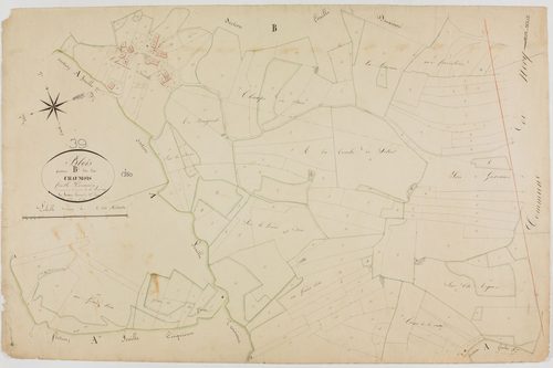 Blois-sur-Seille, section B, les Chaumois, feuille 1.géomètre : Mathieu