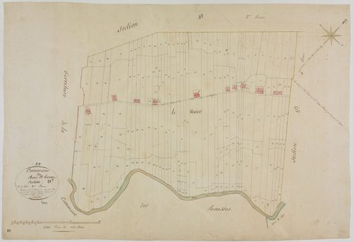 Bois-d'Amont, section D, le Vivier, feuille 5.géomètre : Morel