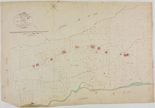 Bois-d'Amont, section A, le Village, feuille 2.géomètre : Morel