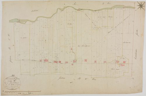 Bois-d'Amont, section B, les Landes d'Amont, feuille 1.géomètre : Rosset