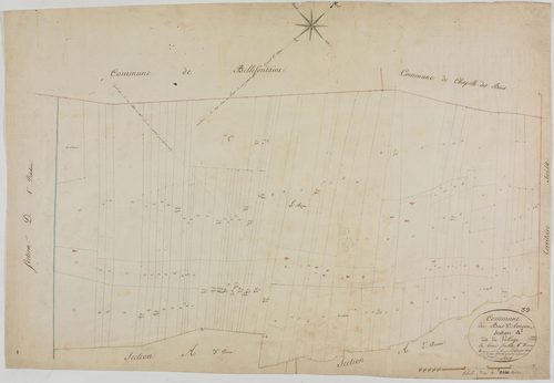 Bois-d'Amont, section A, le Village, feuille 1.géomètre Morel.