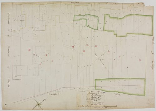 Bois-d'Amont, section C, les Landes d'Aval, feuille 4.géomètre : Rosset