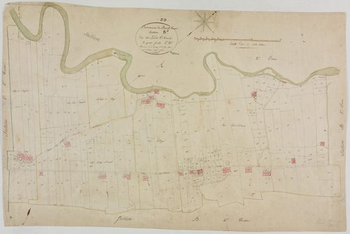 Bois-d'Amont, section B, les Landes d'Amont, feuille 2.géomètre : Rosset