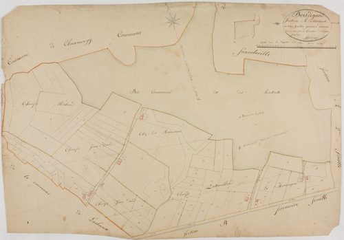 Bois-de-Gand, section A, les Monterots, feuille 1.géomètre : Jannin