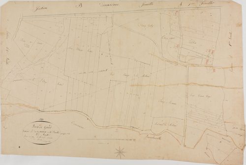 Bois-de-Gand, section A, les Monterots, feuille 2.géomètre : Romand