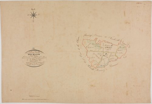 Bois-de-Gand, tableau d'assemblage.géomètre : Jannin