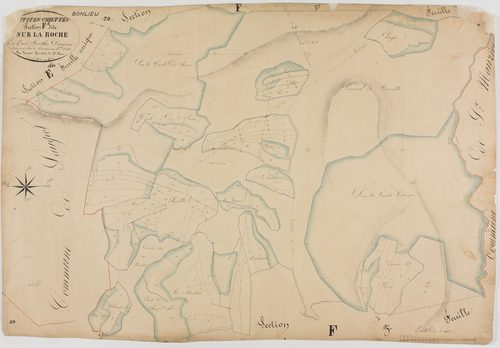 Bonlieu, section F, la Roche, feuille 2.géomètre : Lamare