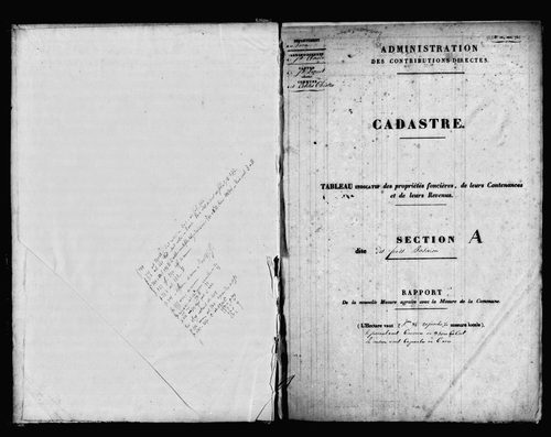 Etat de sections.