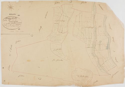 Bonlieu, section D, le Fourchon, feuille 2.géomètre : Jannin