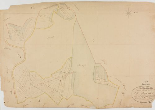 Bonlieu, section A, le Pré Basivier, feuille 1.géomètre : Jannin