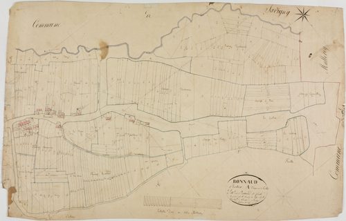 Bonnaud, section unique, le Village, feuille 1.géomètre : Rosset