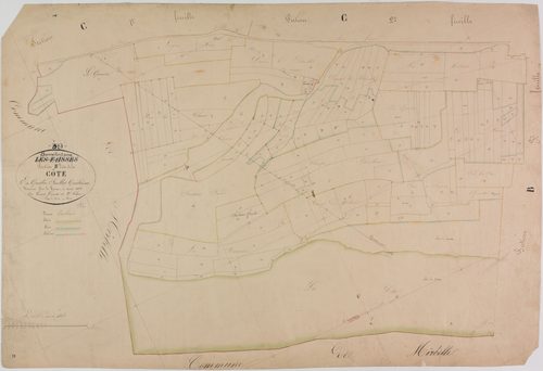 Bonnefontaine, section B, la Côte, feuille 4.