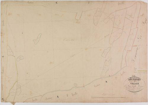 Bonnefontaine, section C, le Village, feuille 3.