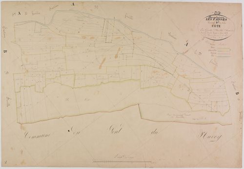 Bonnefontaine, section B, la Côte, feuille 2.