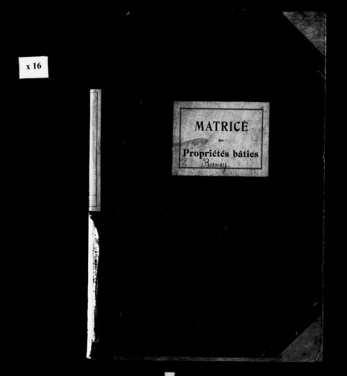 Matrice des propriétés bâties.