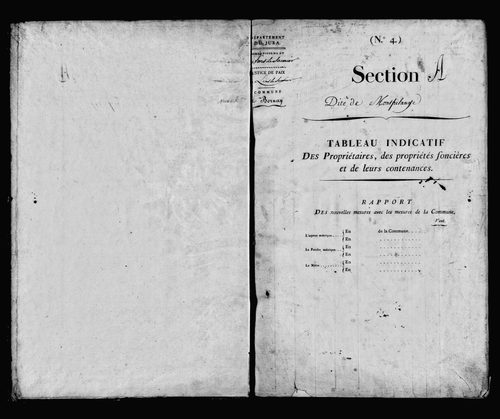 Etat de sections.