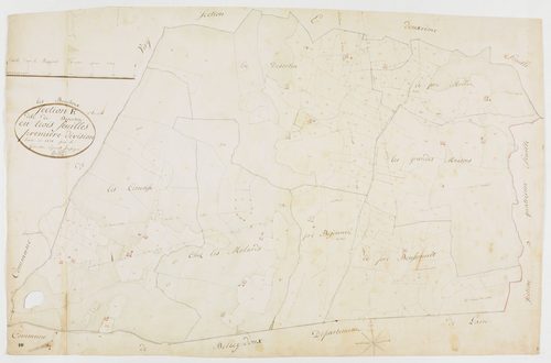 Bouchoux (Les), section E, Desertin, feuille 1.géomètre : Berthet