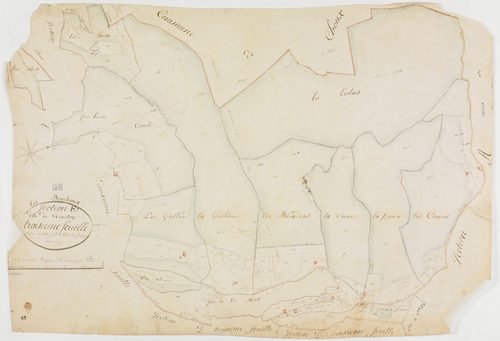 Bouchoux (Les), section E, Desertin, feuille 3.géomètre : Jannin