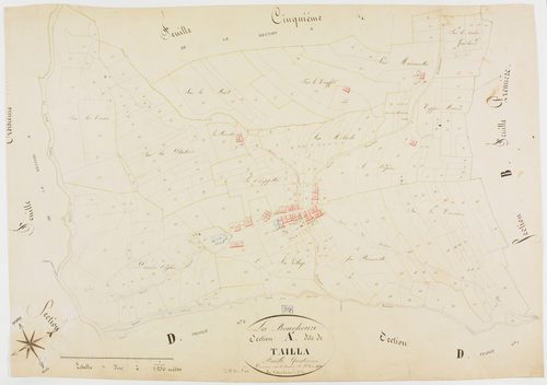 Bouchoux (Les), section A, feuille 4.géomètre : Mathieu