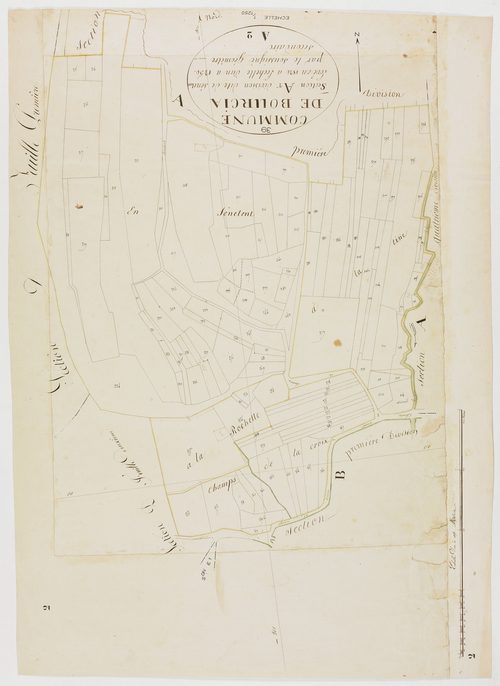 Bourcia, section A, Sénetent, feuille 2.géomètre : pas de nom [Laplace?]