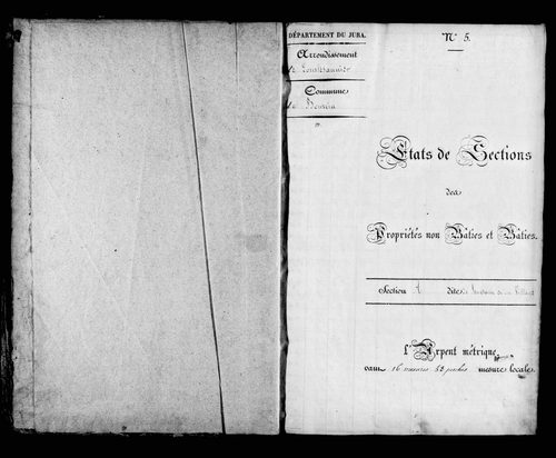 Etat de sections.