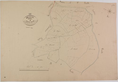 Bracon, section B, Cavaroz, feuille 7.