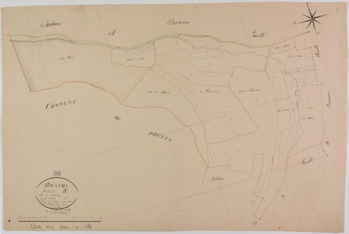 Bracon, section B, Cavaroz, feuille 1.