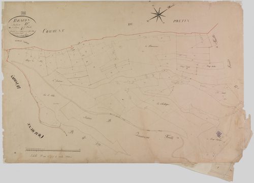 Bracon, section B, Cavaroz, feuille 3.