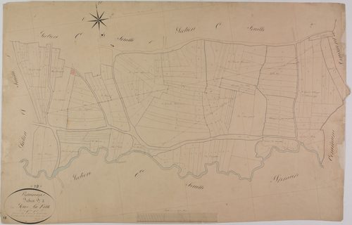 Brainans, section D, Sous la Ville, feuille 2.