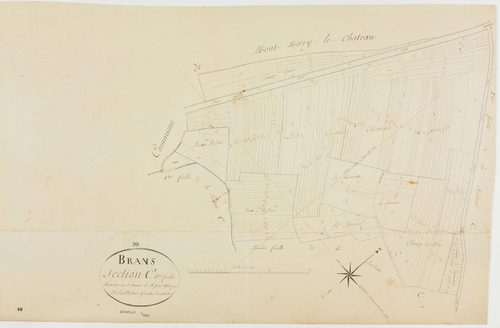 Brans, section C, feuille 3.géomètre : Sauldubois