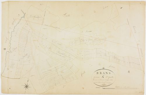 Brans, section A, feuille 3.géomètre : Petite