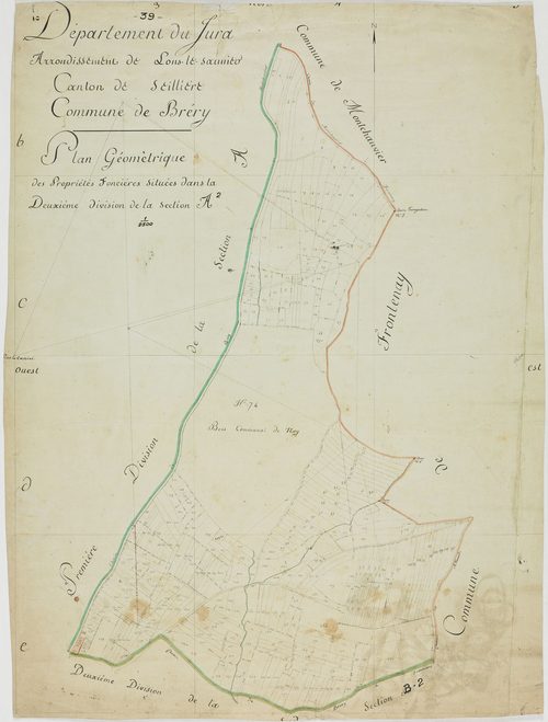 Bréry, section A, feuille 2 [1808]géomètre : [Lebeaud]