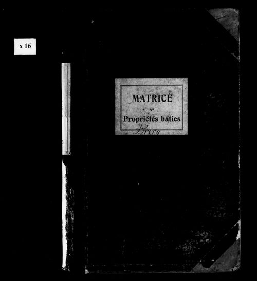 Matrice des propriétés bâties.