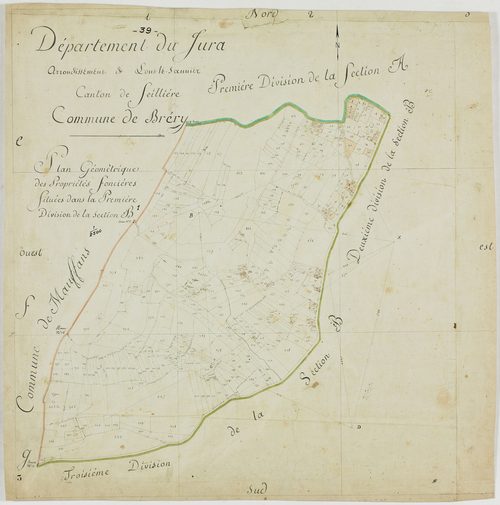 Bréry, section B, feuille 1 [1808]géomètre : [Lebeaud]
