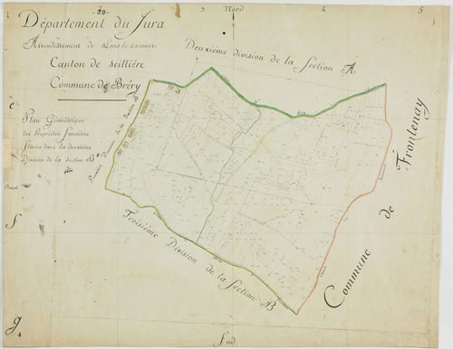 Bréry, section B, feuille 2. [1808]géomètre : [Lebeaud]