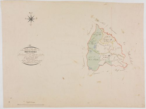 Bretenières, tableau d'assemblage.géomètre : Billet