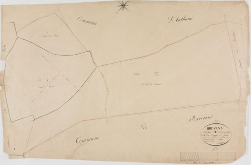 Brevans, section A, les Ruppes, feuille 1.géomètre : Rosset aîné