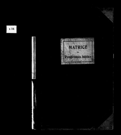 Matrice des propriétés bâties.