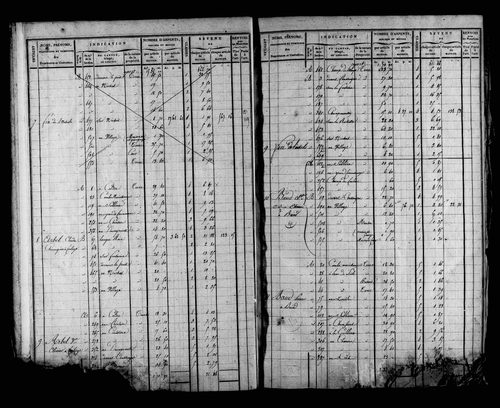 Etat de sections et matrice foncière.