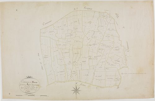Briod, section A, Chassaigne, feuille 2.géomètre : E.F. Prost