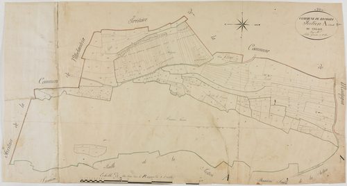 Broissia, section A, le Village, feuille 3.géomètre : Félix