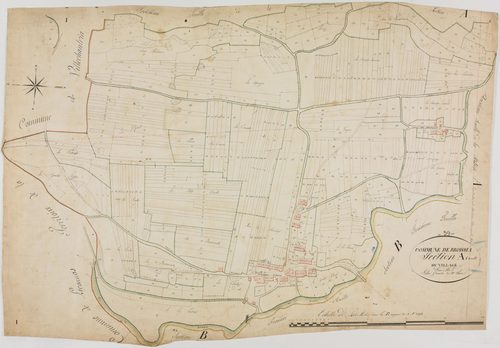Broissia, section A, le Village, feuille 1.géomètre : Félix