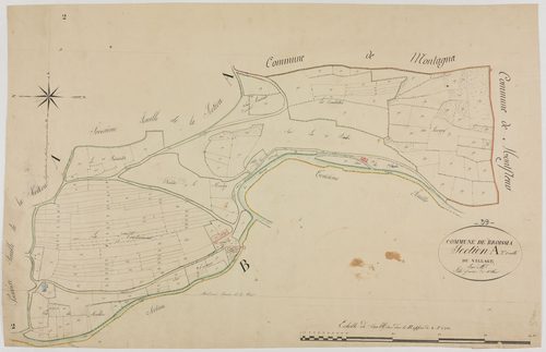 Broissia, section A, le Village, feuille 2.géomètre : Félix