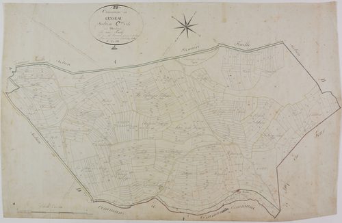Censeau, section C, les Moulins, feuille unique.