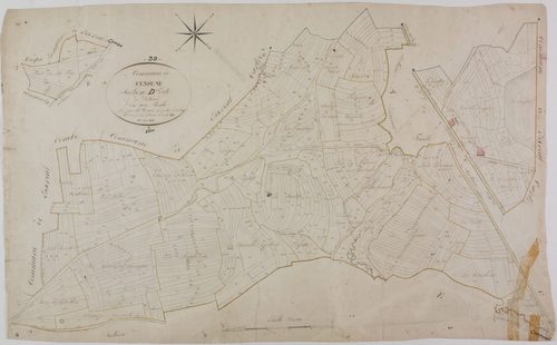 Censeau, section D, l'Oratoire, feuille unique.
