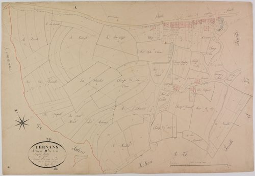 Cernans, section B, le Sud, feuille 1.