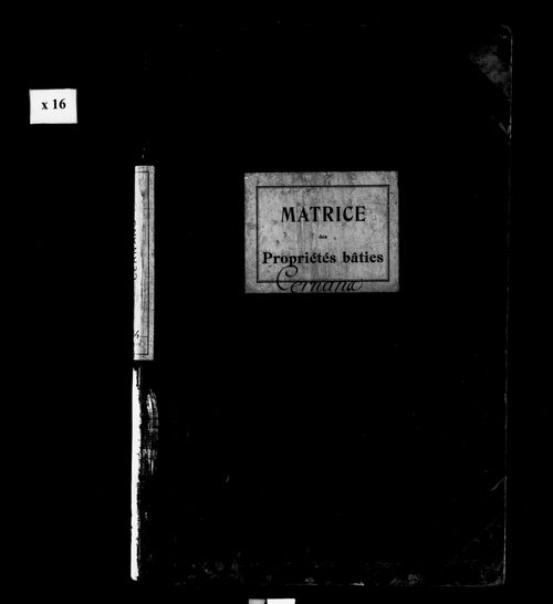 Matrice des propriétés bâties.