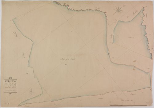 Cernans, section A, le Nord, feuille 1.