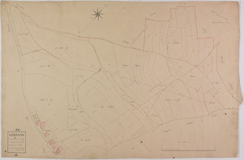 Cernans, section A, le Nord, feuille 4.